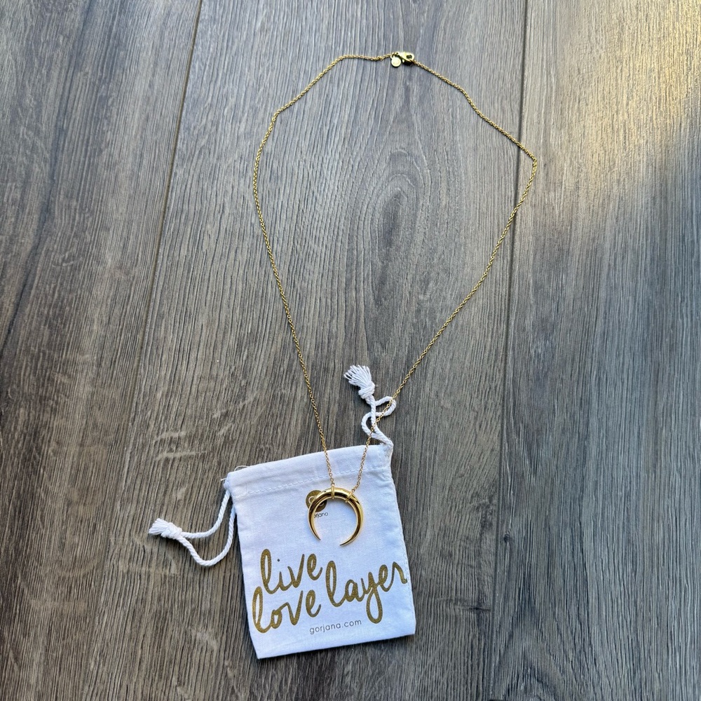 Gorjana Cayne Crescent Pendant Necklace